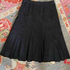 Chic Black A-Line Women's Skirt